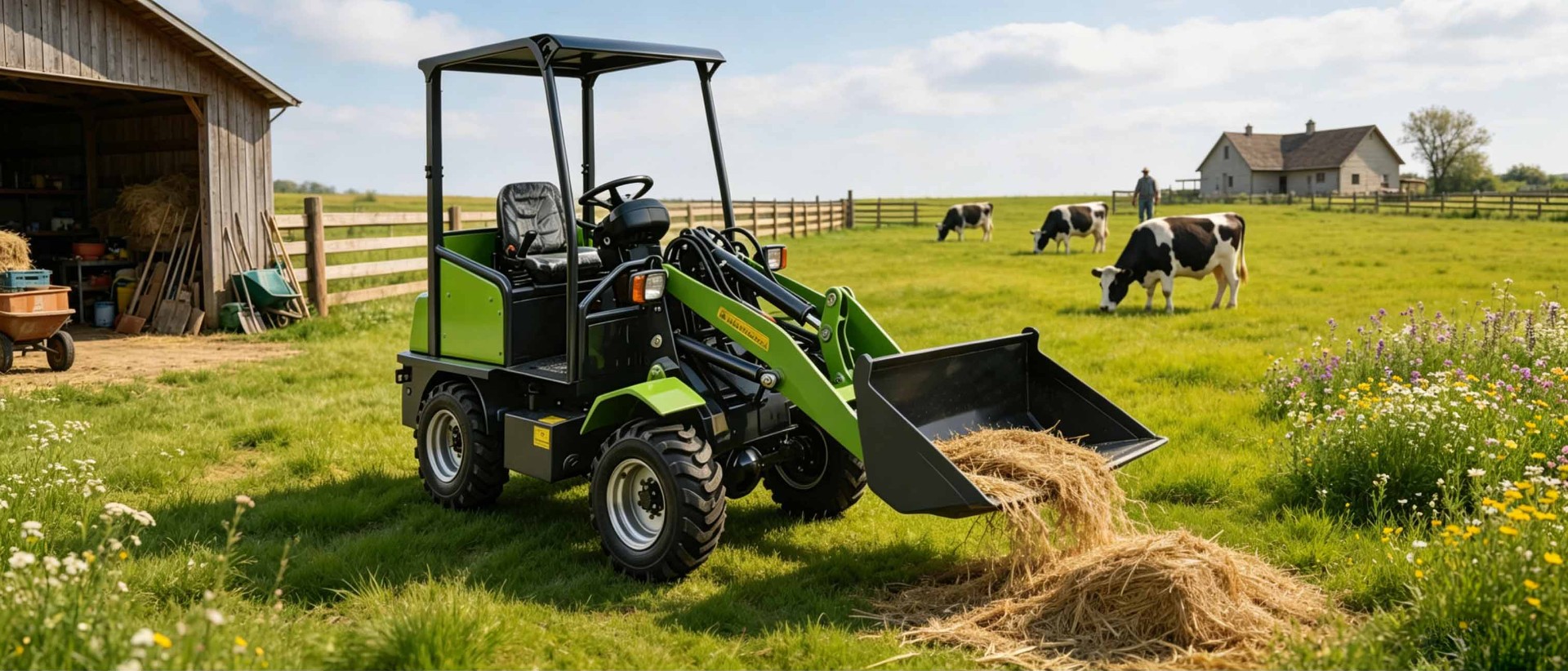 0.5 Ton Mini Lithium-Electric Wheel Loader-XHDL50 Electric Wheel Loader