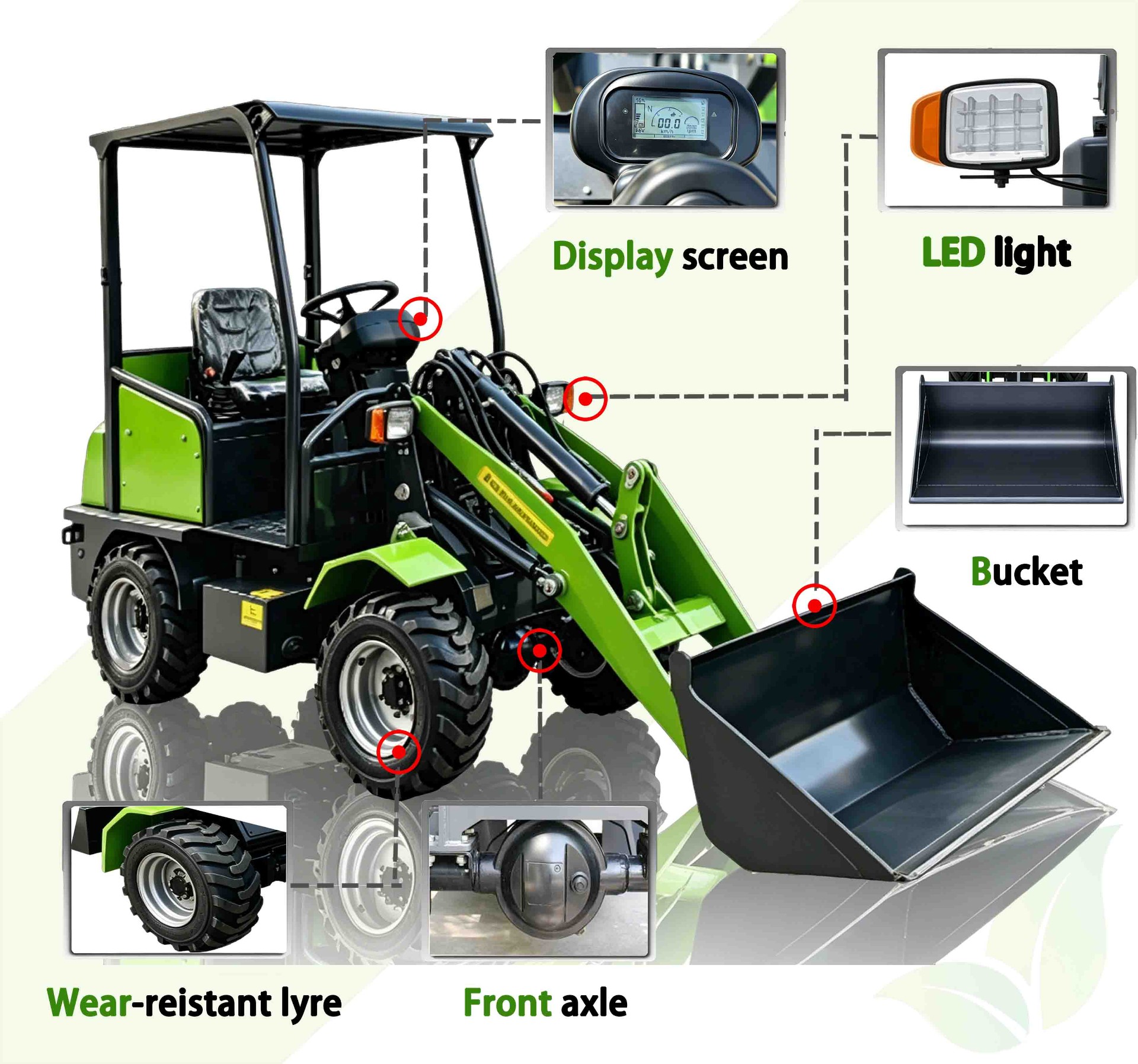 XHD50A Small Electric Wheel Loader