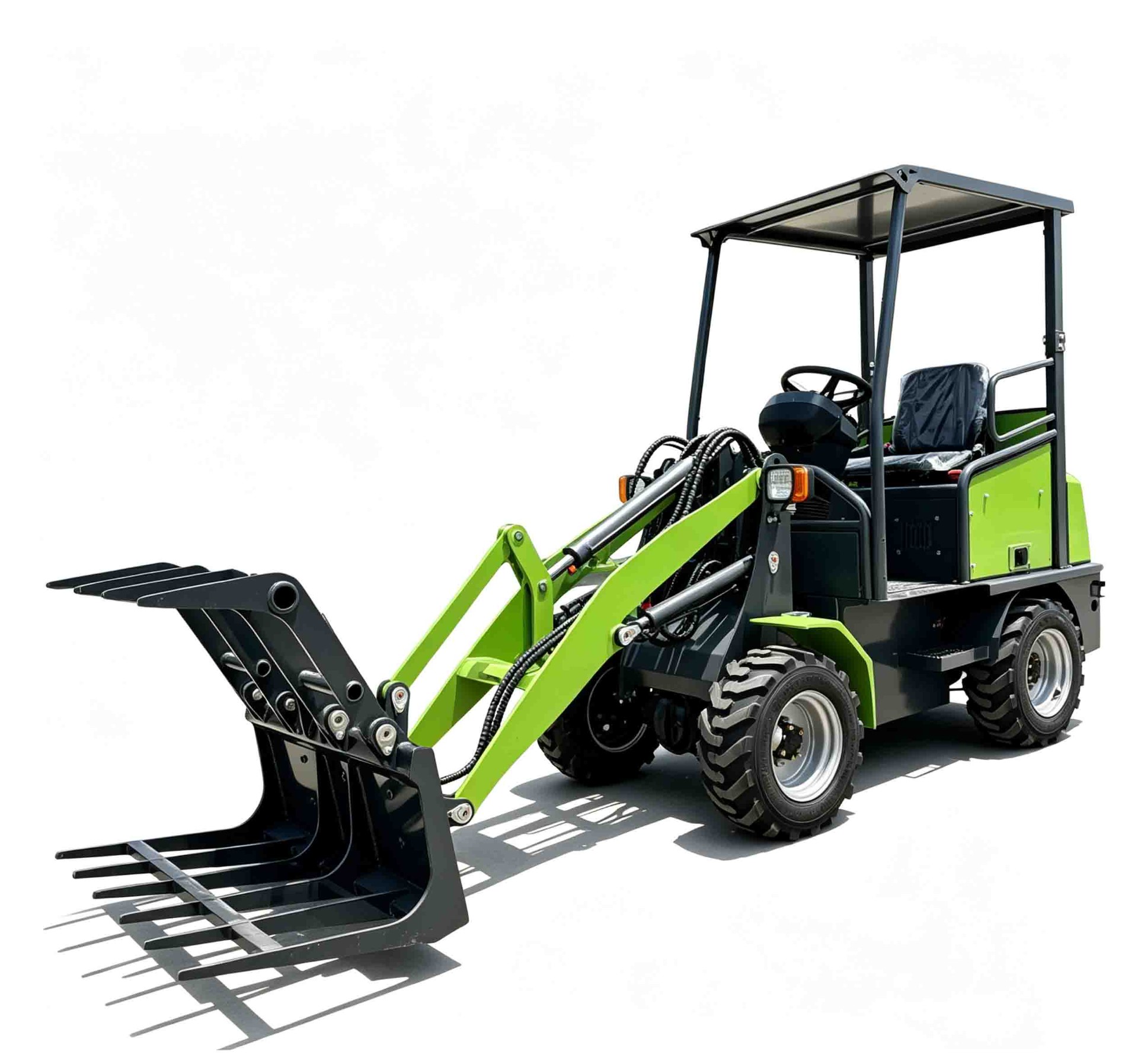 Economic and Environmental Sustainability of Electric Mini Loaders Indoors