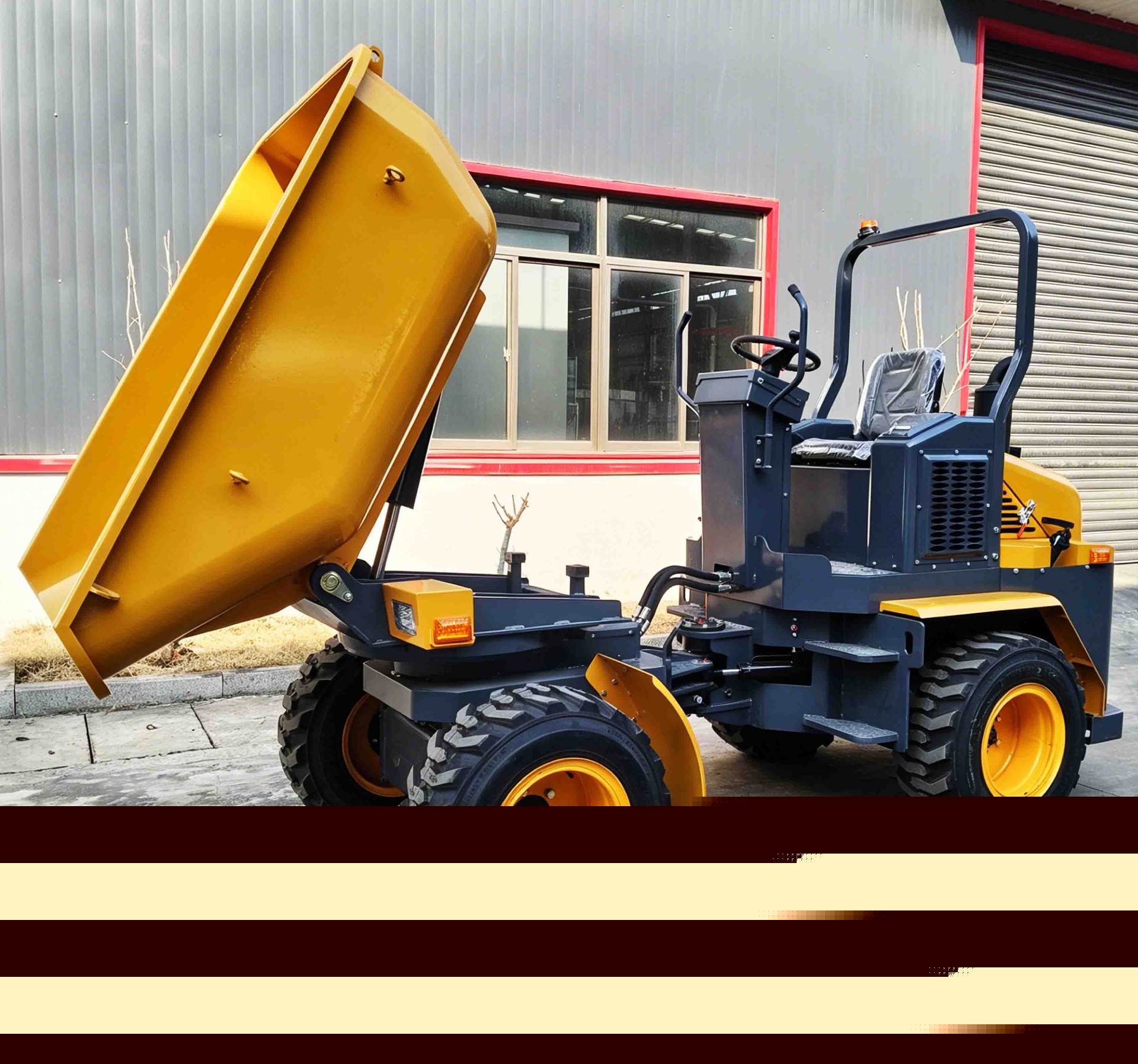 XHT3000 Ride-On Crawler Dumper – The Off-Road King of Heavy-Duty Operations